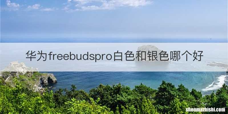 华为freebudspro白色和银色哪个好