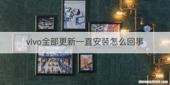 vivo全部更新一直安装怎么回事