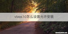 vivos10怎么设置允许安装