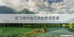 岳飞传中金兀术的参谋是谁