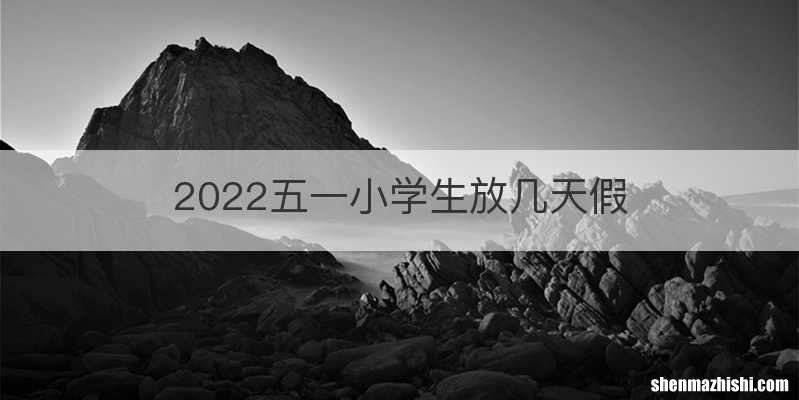 2022五一小学生放几天假