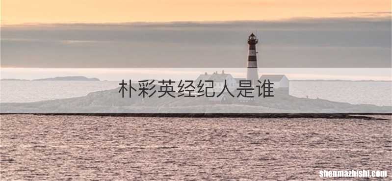 朴彩英经纪人是谁
