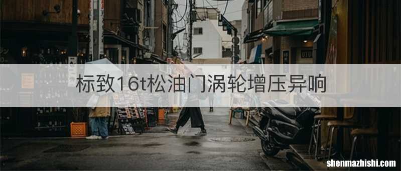 标致16t松油门涡轮增压异响