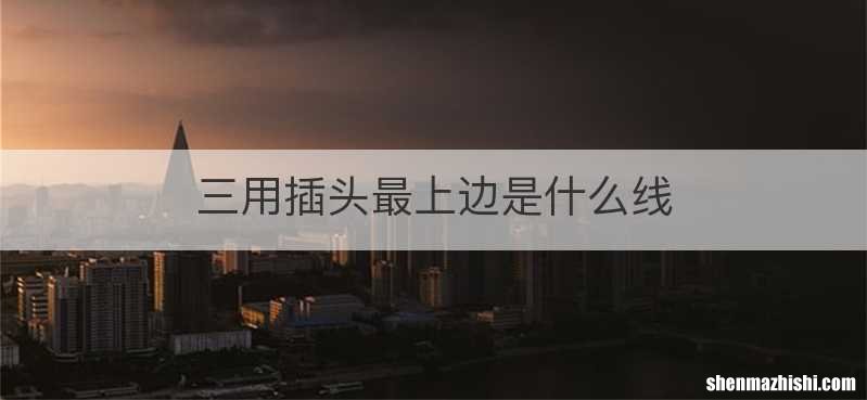 三用插头最上边是什么线