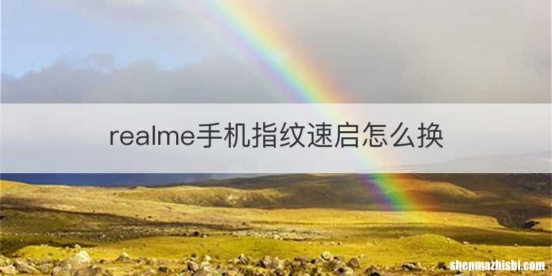 realme手机指纹速启怎么换