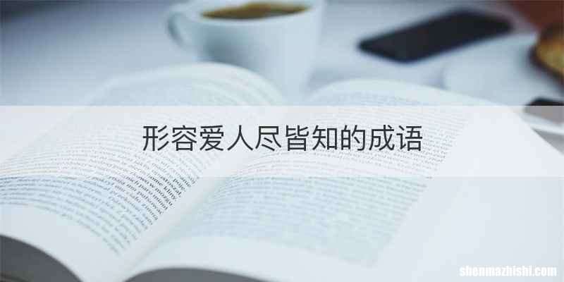 形容爱人尽皆知的成语