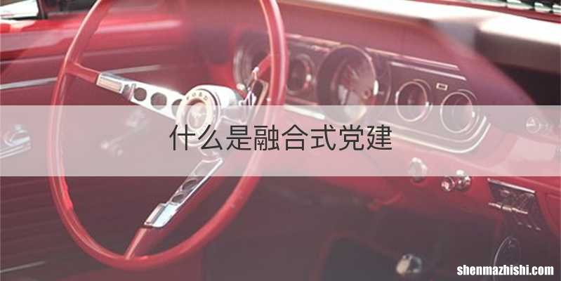 什么是融合式党建