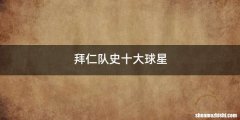 拜仁队史十大球星