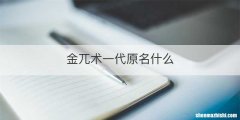 金兀术一代原名什么
