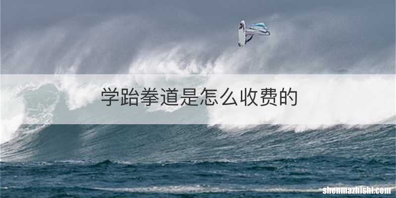学跆拳道是怎么收费的