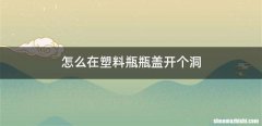 怎么在塑料瓶瓶盖开个洞