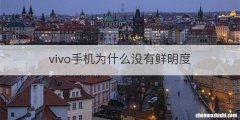 vivo手机为什么没有鲜明度