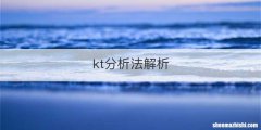 kt分析法解析