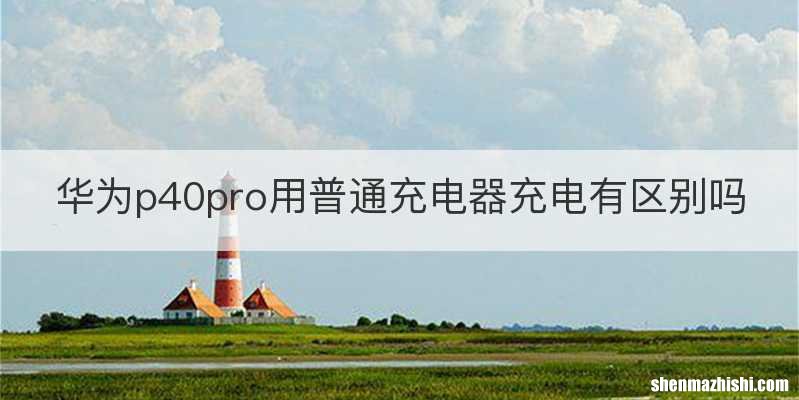 华为p40pro用普通充电器充电有区别吗