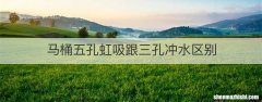 马桶五孔虹吸跟三孔冲水区别
