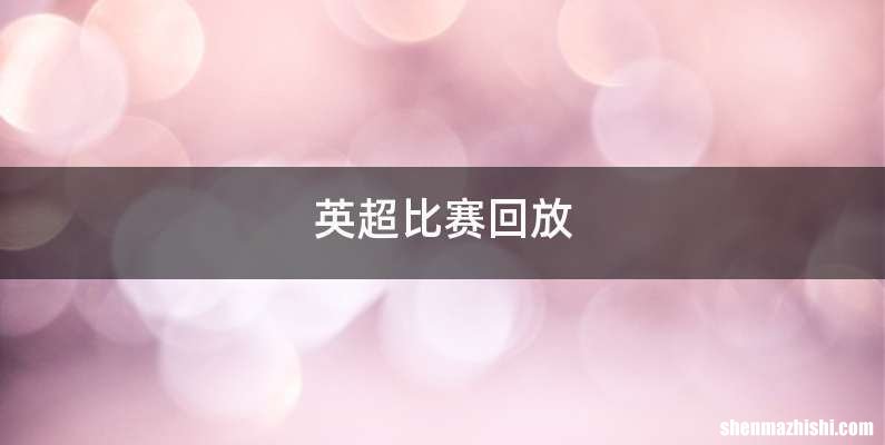 英超比赛回放