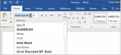 如何在Microsoft Word文档中嵌入字体
