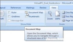 如何在Microsoft Word中使用文档结构图
