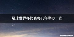 足球世界杯比赛每几年举办一次