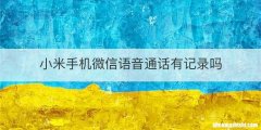 小米手机微信语音通话有记录吗