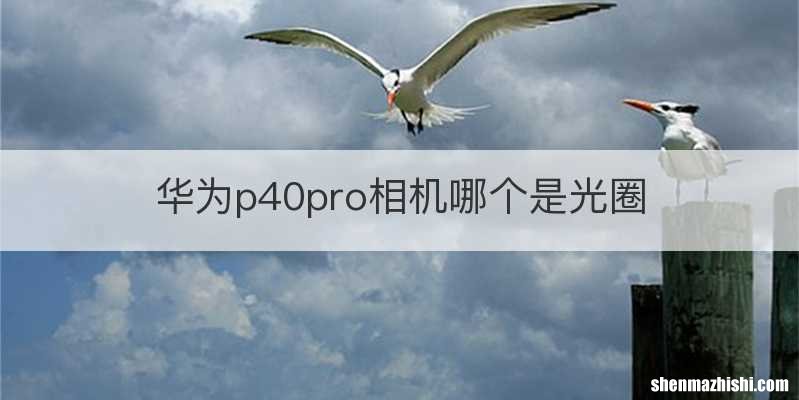 华为p40pro相机哪个是光圈