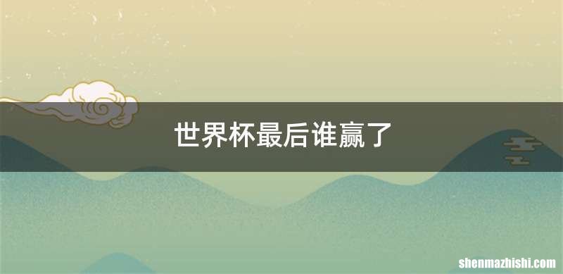 世界杯最后谁赢了