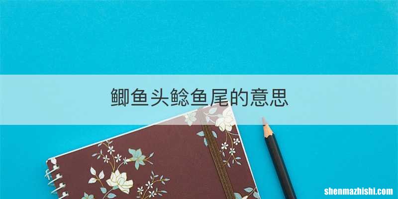 鲫鱼头鲶鱼尾的意思