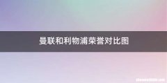 曼联和利物浦荣誉对比图