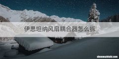 伊思坦纳风扇耦合器怎么拆