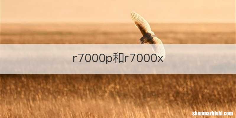 r7000p和r7000x
