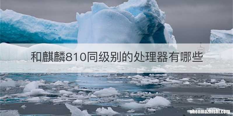 和麒麟810同级别的处理器有哪些