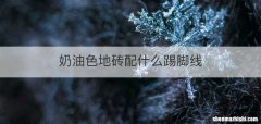 奶油色地砖配什么踢脚线
