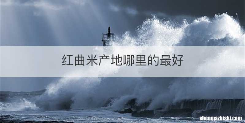 红曲米产地哪里的最好
