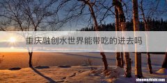 重庆融创水世界能带吃的进去吗