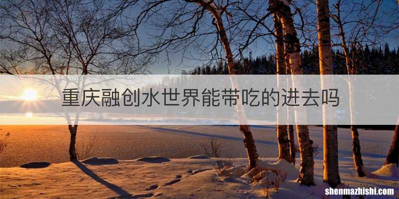 重庆融创水世界能带吃的进去吗