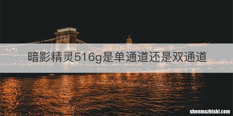 暗影精灵516g是单通道还是双通道