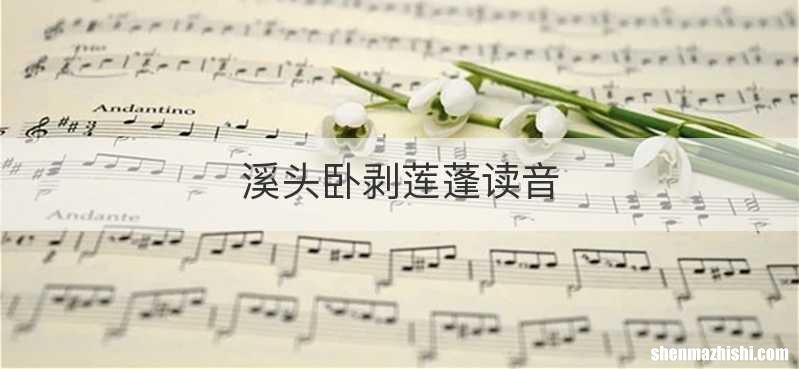 溪头卧剥莲蓬读音