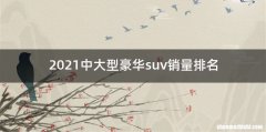 2021中大型豪华suv销量排名