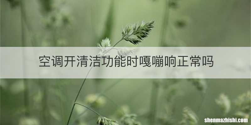 空调开清洁功能时嘎嘣响正常吗