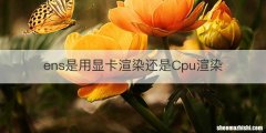 ens是用显卡渲染还是Cpu渲染