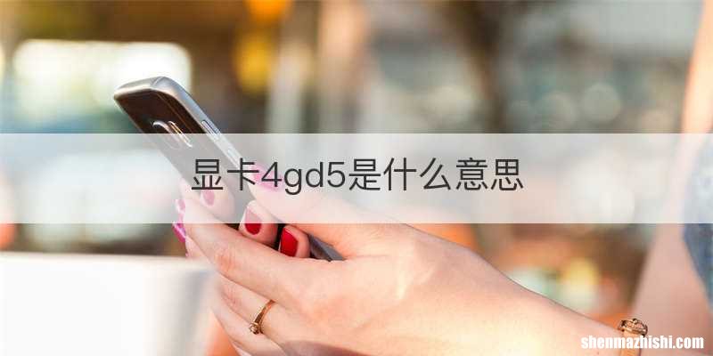 显卡4gd5是什么意思