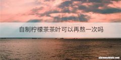 自制柠檬茶茶叶可以再熬一次吗