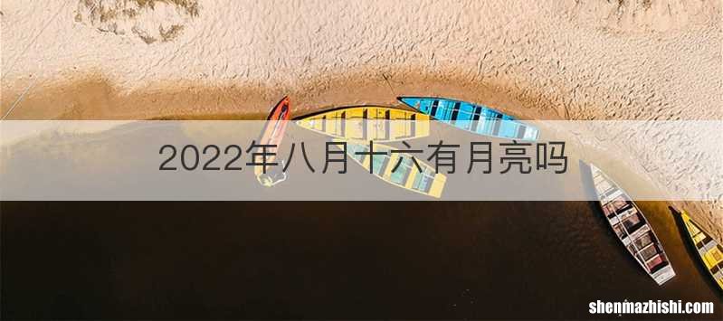 2022年八月十六有月亮吗