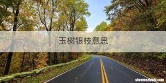 玉树银枝意思
