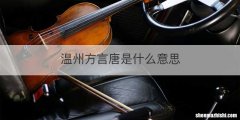 温州方言唐是什么意思
