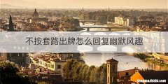 不按套路出牌怎么回复幽默风趣