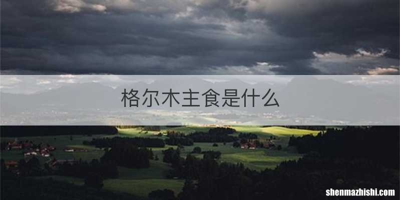 格尔木主食是什么