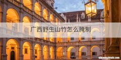 广西野生山竹怎么腌制