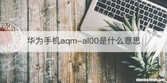 华为手机aqm-al00是什么意思