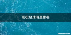 现役足球明星排名